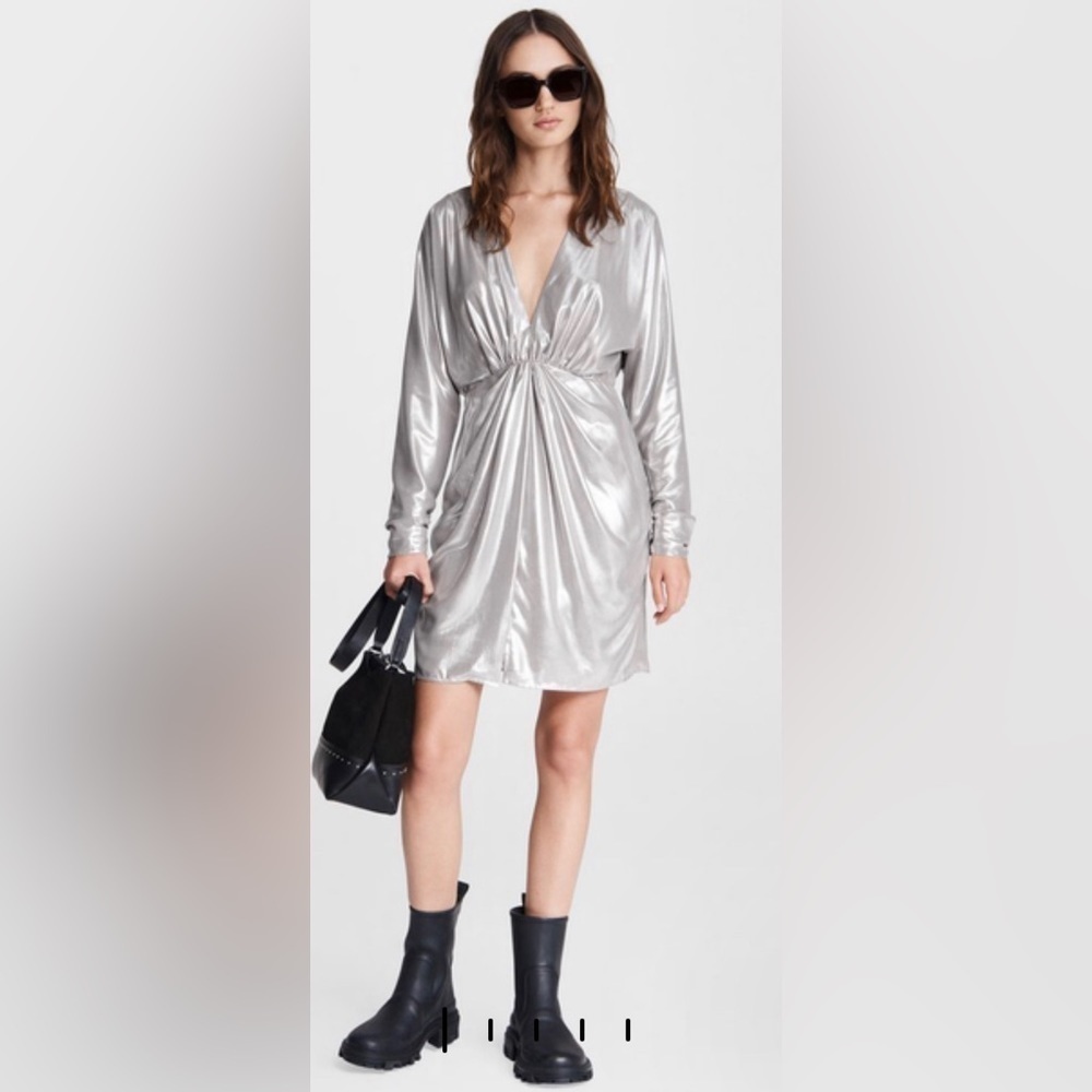 Rag & Bone Eloise Metallic Mini Dress NWT